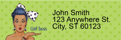 Girl Boss Address Labels | LRRGIR-15