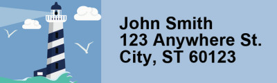 Splendid Lighthouse Address Labels | LRRSCE-001