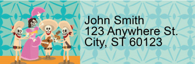 Dia de los Muertos Address Labels | LRRTVL-23