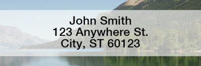 Mountain Lake Reflections Rectangle Address Labels  | LRSCE-84