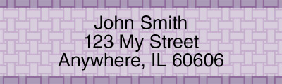 Purple Safety Address Labels | LRVAL-27