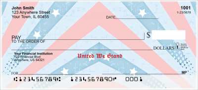 Red, White and Blue Personal Checks | PAT-39