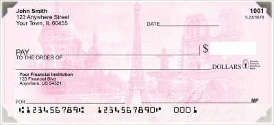 Bonjour Paris Personal Checks | SCE-002