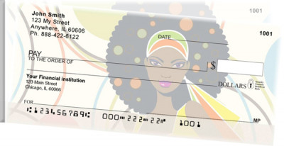 African Beauty Side Tear Personal Checks | STAFR-16