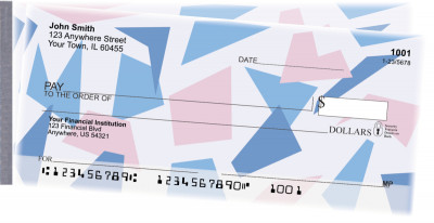 Geometric Pastels Side Tear Checks | STGEO-001