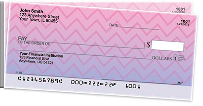 Sunset Chevron Side Tear Personal Checks | STGEP-001