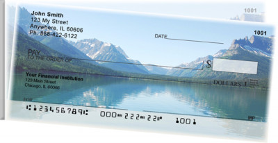 Mountain Lake Reflections Side Tear Checks | STSCE-84