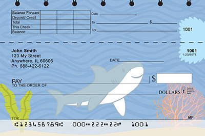 Happy Shark Top Stub Checks | TSANI-006