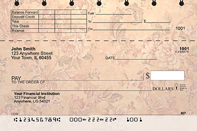 Vintage Baroque Top Stub Checks | TSFLO-97