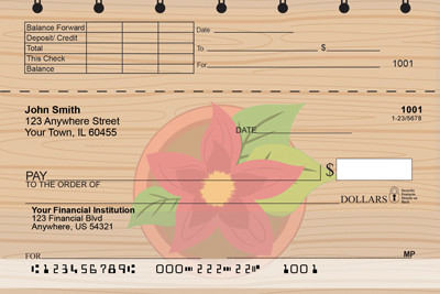 Potted Flowers Top Stub Checks | TSFLO-98
