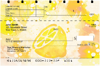 Watercolor Fruit Top Stub Checks | TSFOD-77