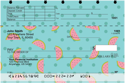 Fruity Patterns Top Stub Checks | TSFUN-006