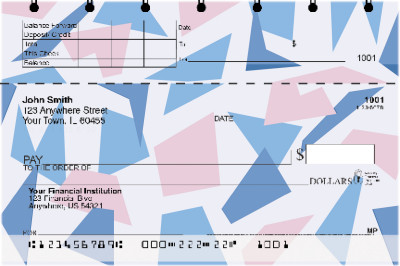 Geometric Pastels Top Stub Checks | TSGEO-001
