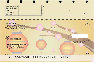 Oriental Lanterns Top Stub Checks | TSGEP-95