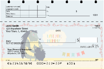 Motherly Love Top Stub Personal Checks | TSLOV-22