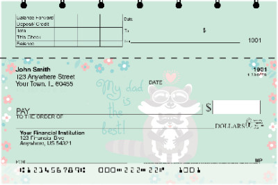 Dad is the Best Top Stub Personal Checks | TSLOV-27