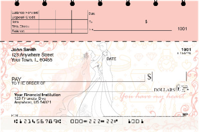 Everlasting Love Top Stub Personal Checks | TSLOV-28
