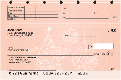 Vintage Christmas Top Stub Checks | TSXMS-60