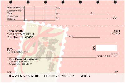 Christmas Greetings Top Stub Checks | TSXMS-65