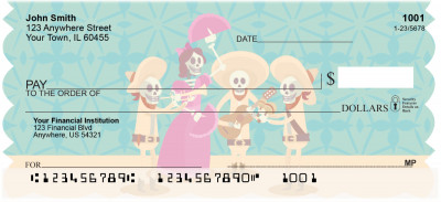 Dia de los Muertos Personal Checks | TVL-23