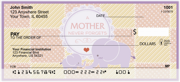 A Mother's Love Personal Checks | ANI-004