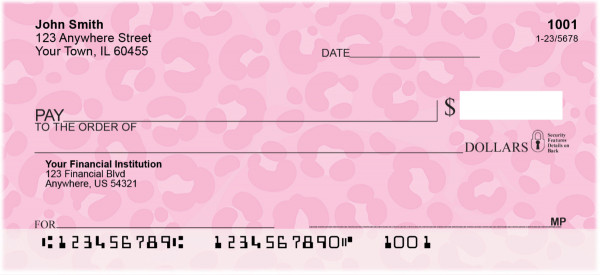 Leopard Prints Personal Checks | ANI-015