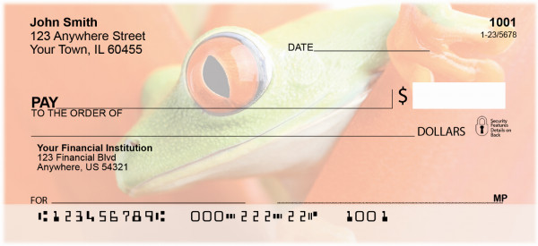 Frogs Top Tear Personal Checks | ANI-09