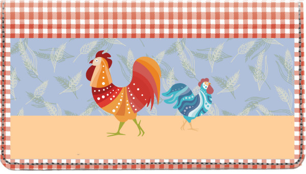 Country Rooster Leather Cover | CDP-ANI013