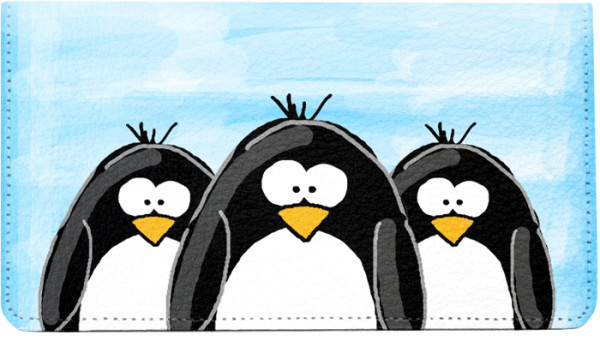 More Penguins Leather Cover | CDP-JEN04