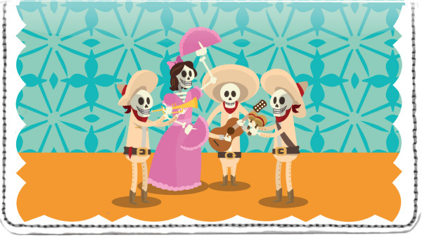 Dia de los Muertos Leather Cover | CDP-TVL23