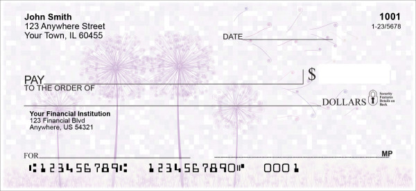 Blow Me Away Personal Checks | FLO-011