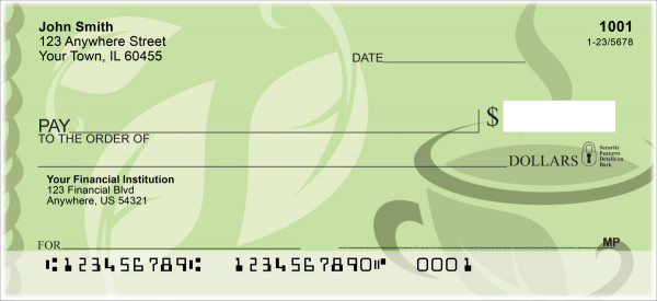 Tea for Two Personal Checks | FOD-74
