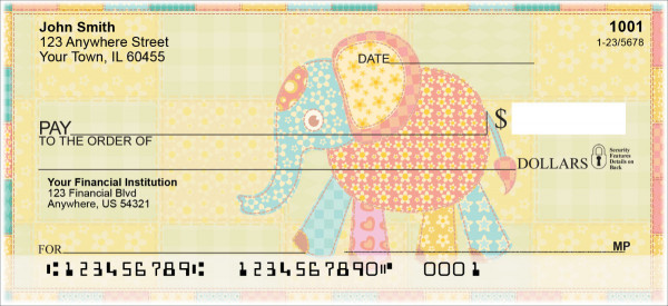 Patchwork Personal Checks | FUN-010