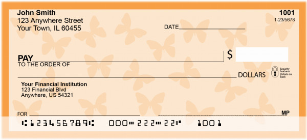 Butterfly Personal Checks | GEO-04
