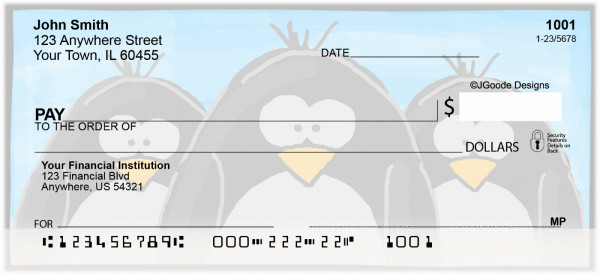 Jen Goode's Chilly Penguins Personal Checks | JEN-04