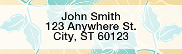 Stylistic Flowers Address Labels  | LRFLO-95