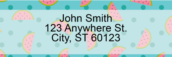 Fruity Patterns Address Labels | LRFUN-006