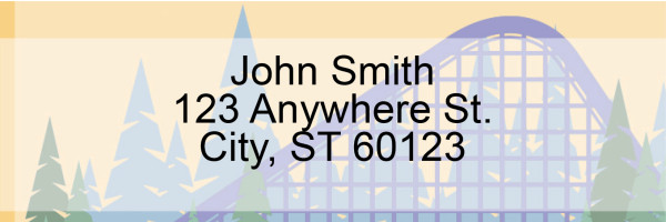 Amusement Park Address Labels | LRFUN-007