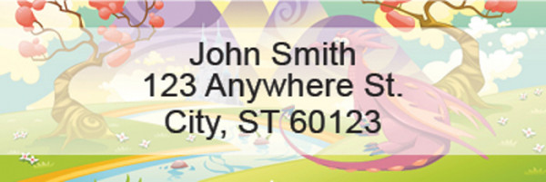 Mystical Kingdoms Rectangle Address Labels | LRFUN-96