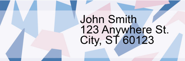 Geometric Pastels Address Labels | LRGEO-001