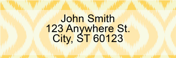 Textile Patterns Address Labels | LRGEO-003