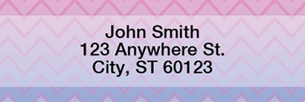 Sunset Chevron Address Labels | LRGEP-001