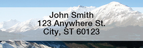 Scenic Reflection Rectangle Address Labels | LRNAT-03