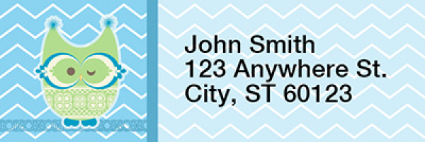 Give a Hoot Rectangle Address Labels | LRRANI-003