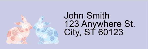 Blooms and Bunnies Address Labels | LRRANI-021
