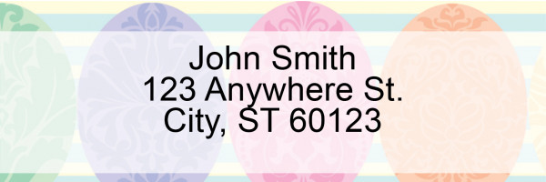 Easter Eggs Address Labels | LRREL-56