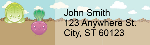 Healthy, Happy Friends Address Labels | LRRFOD-72