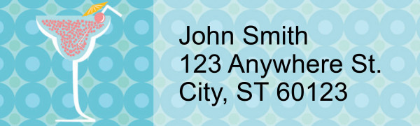 Cocktail Hour Address Labels | LRRFOD-73