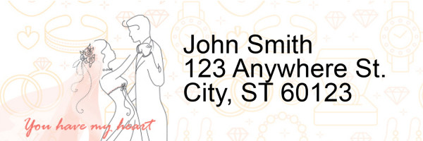 Everlasting Love Address Labels | LRRLOV-28