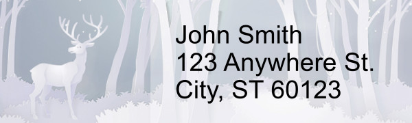 Silent Snowscapes Address Labels | LRRNAT-85